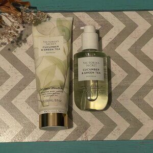Victoria's Secret, Cucumber & Green Tea Body Oil, and 24 Hour Body Lotion, NEW!